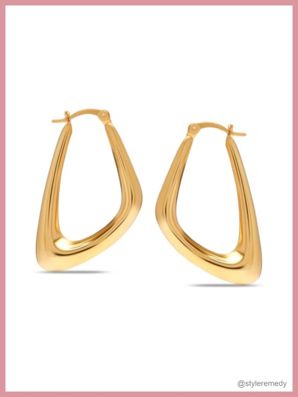 925 Sterling Silver Hoop Earrings 14K Gold-Plated Textured Twisted Click-Top